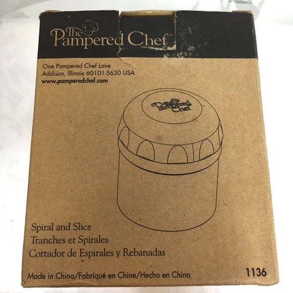 Pampered Chef Spiral & Slice #1136 Round Plastic Pampered Chef Spiral & Slice #1 - Picture 6 of 10